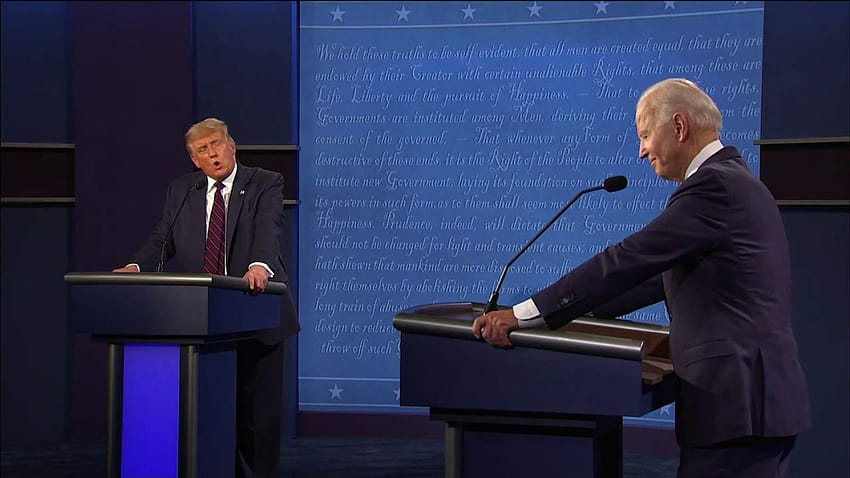 A mídia social trolls Biden e Trump sobre o primeiro confronto no debate presidencial, memes de Joe Biden papel de parede HD
