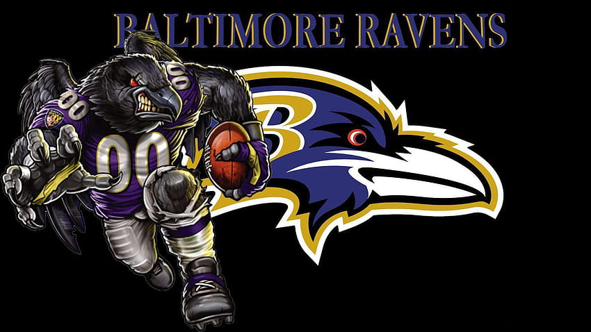 Download Baltimore Ravens NFL Logo Abstract Art Wallpaper