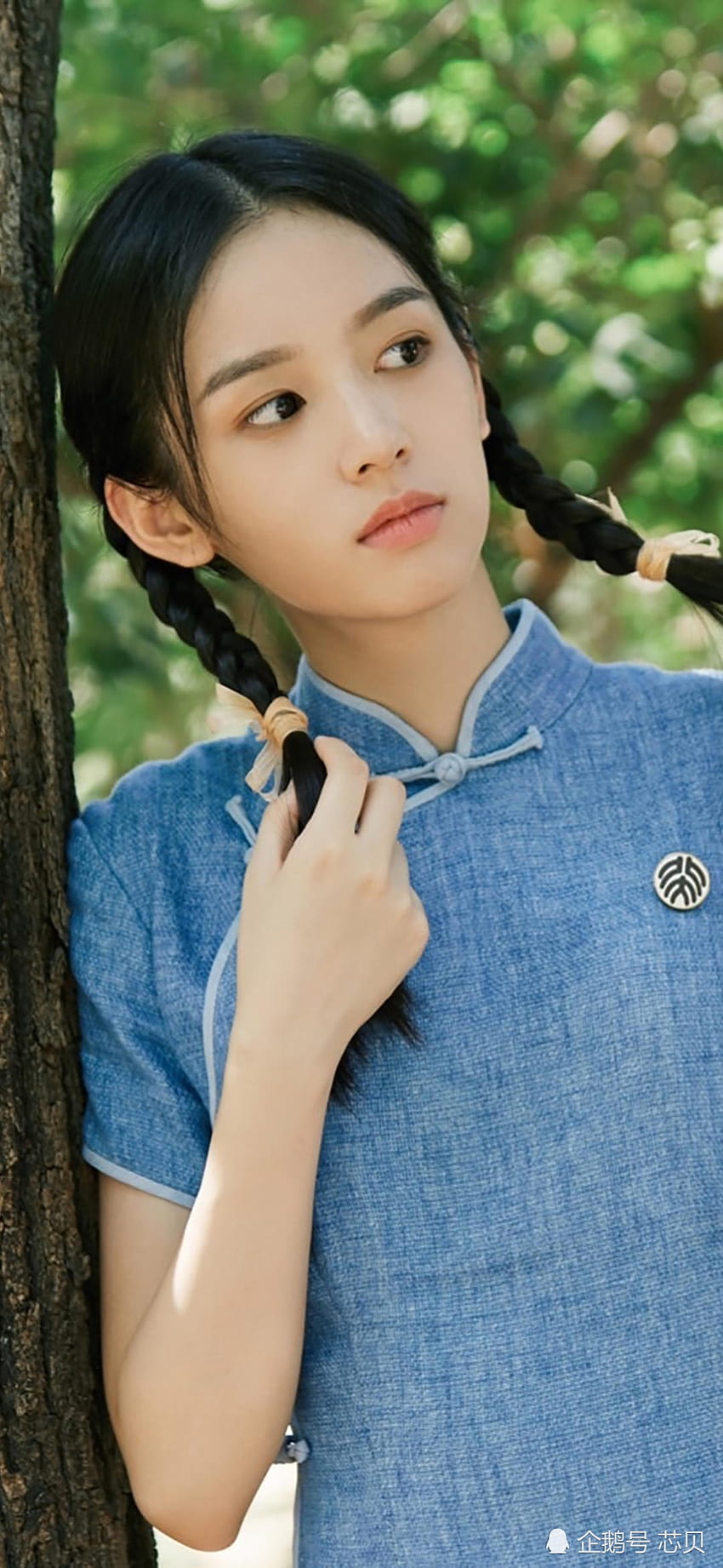 Zhou Ye“s beautiful , fresh and beautiful girl next door HD phone wallpaper