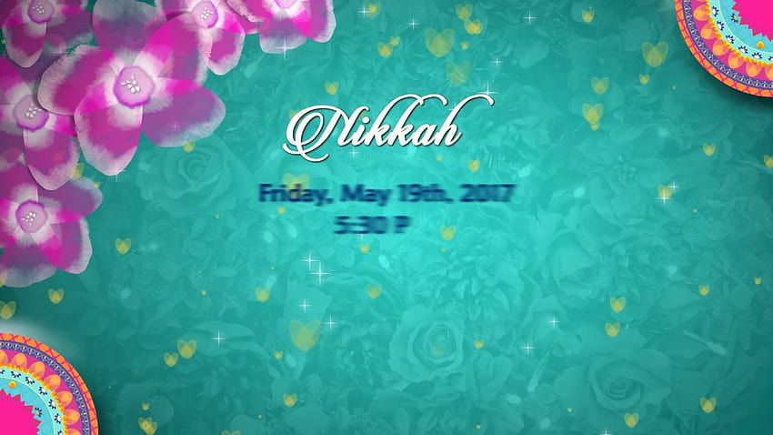 Desain Pernikahan: Muslim Wedding Invitation Backgrounds HD wallpaper