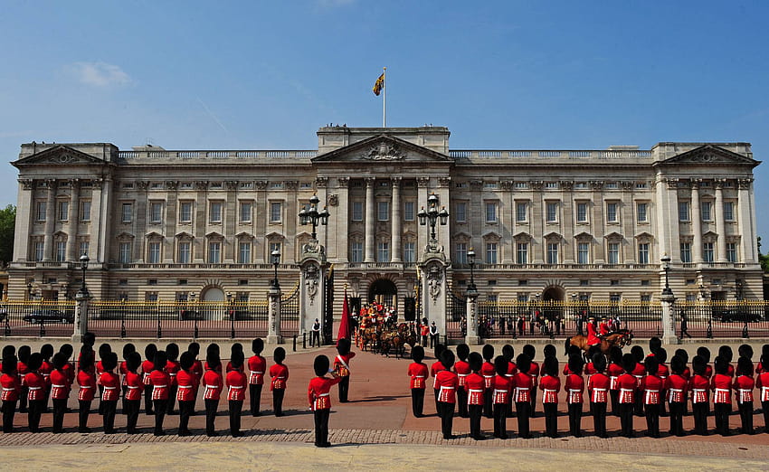 Nouvelle vue sur les s du palais de Buckingham Fond d'écran HD