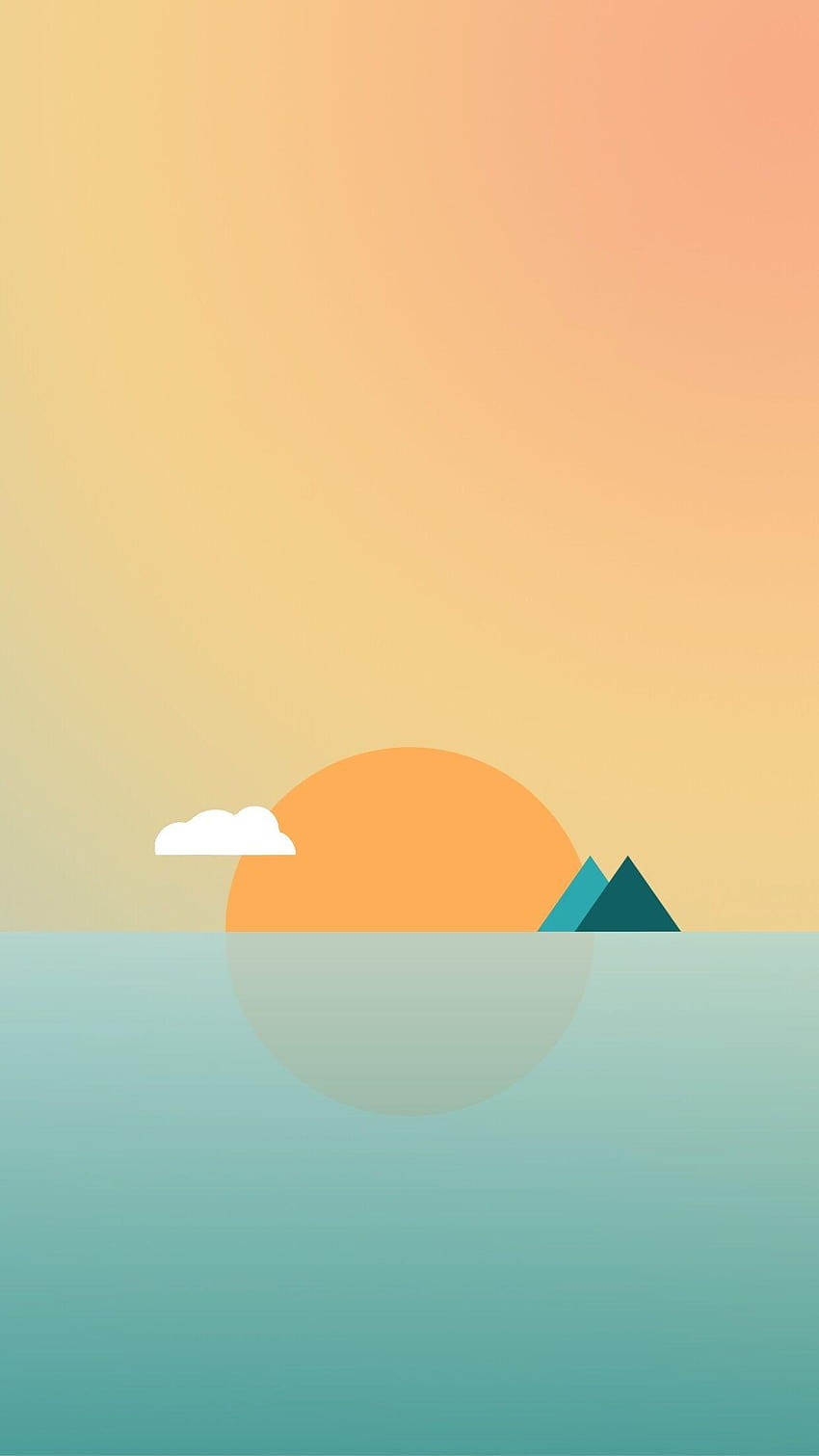 Sun minimal, simplistic iphone HD phone wallpaper