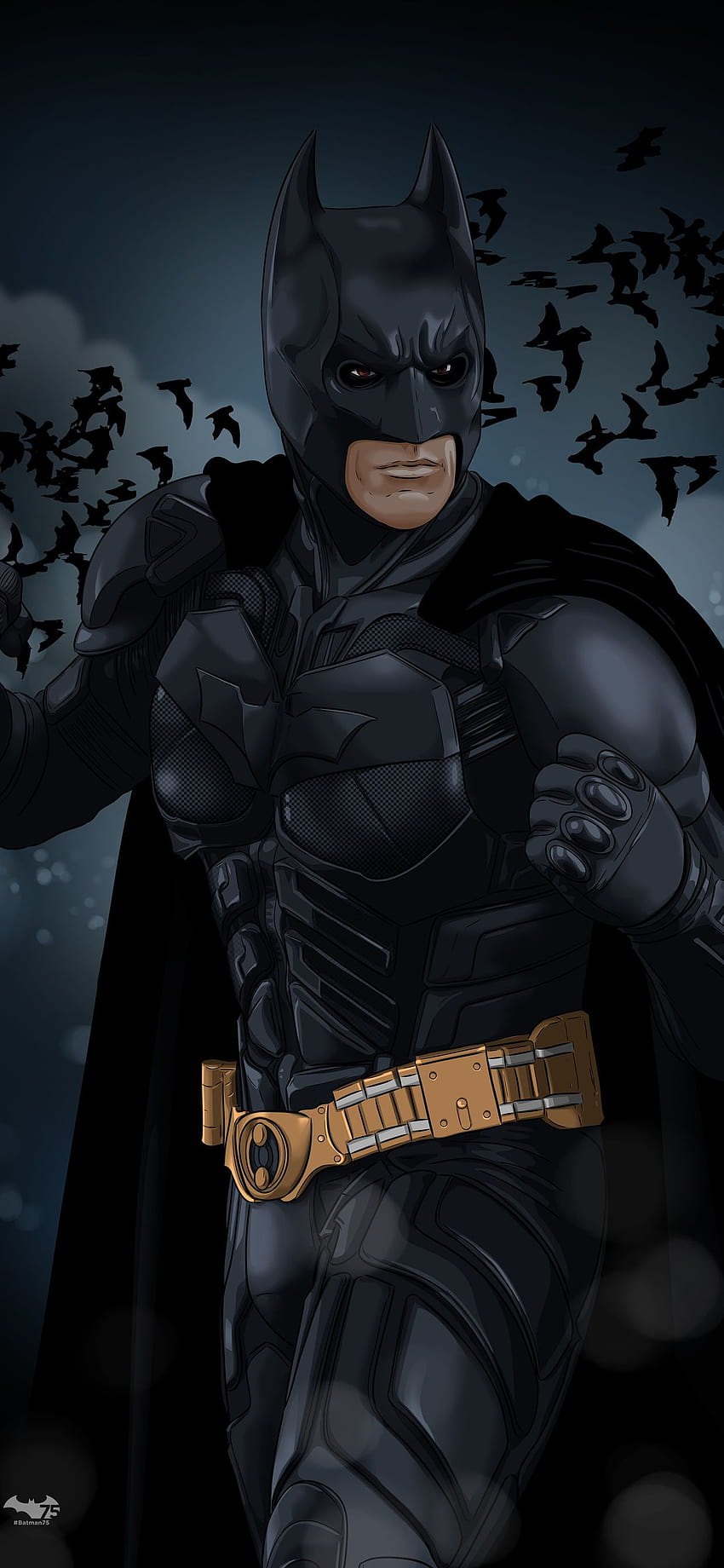 1242x2688 Christian Bale The Dark Knight Iphone XS MAX, kristen bale batman wallpaper ponsel HD