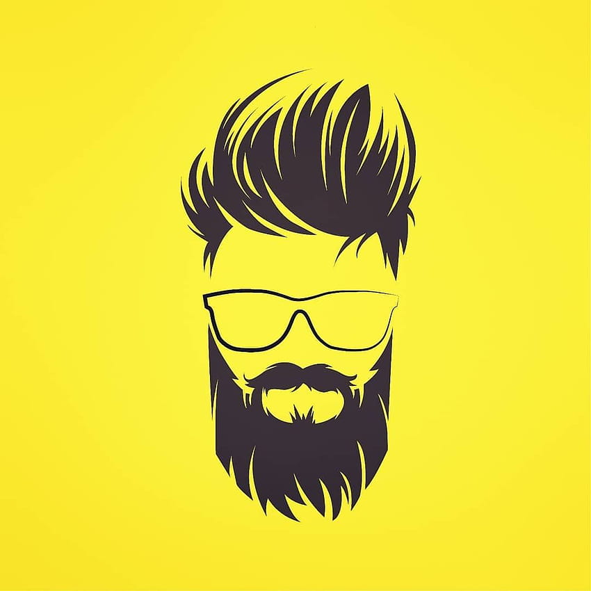 Barbe Logo, style barbe Fond d'écran de téléphone HD
