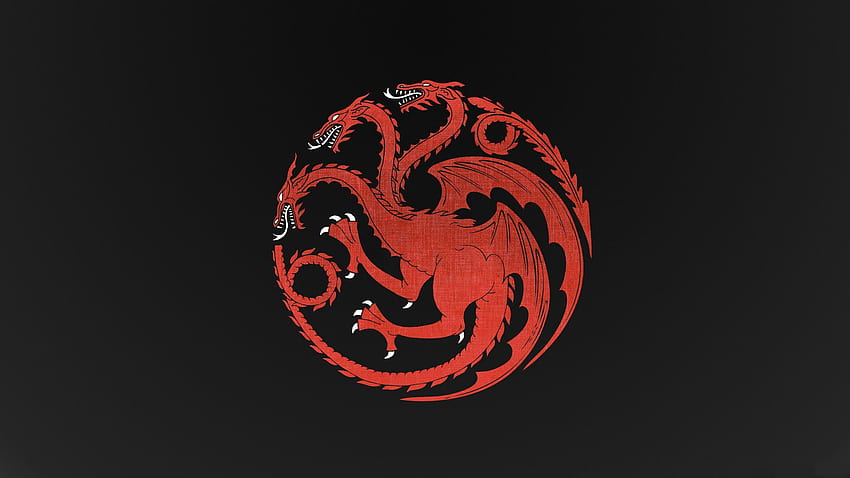 House Targaryen Dragon Game Of Thrones Dragon Minimalismo, Artista, logo dragão papel de parede HD