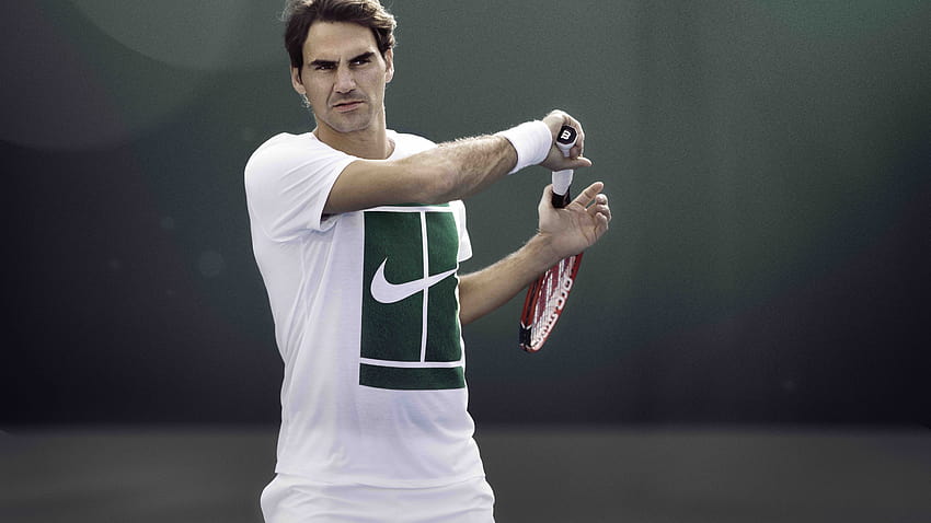 7680x4320 Jogador de tênis de Roger Federer, planos de fundo e logo de roger federer papel de parede HD