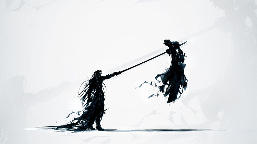 Cloud Strife y Sephiroth fondo de pantalla
