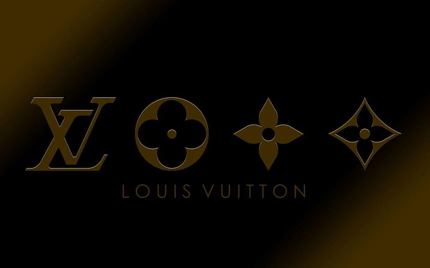 За > Louis Vuitton Черно HD тапет