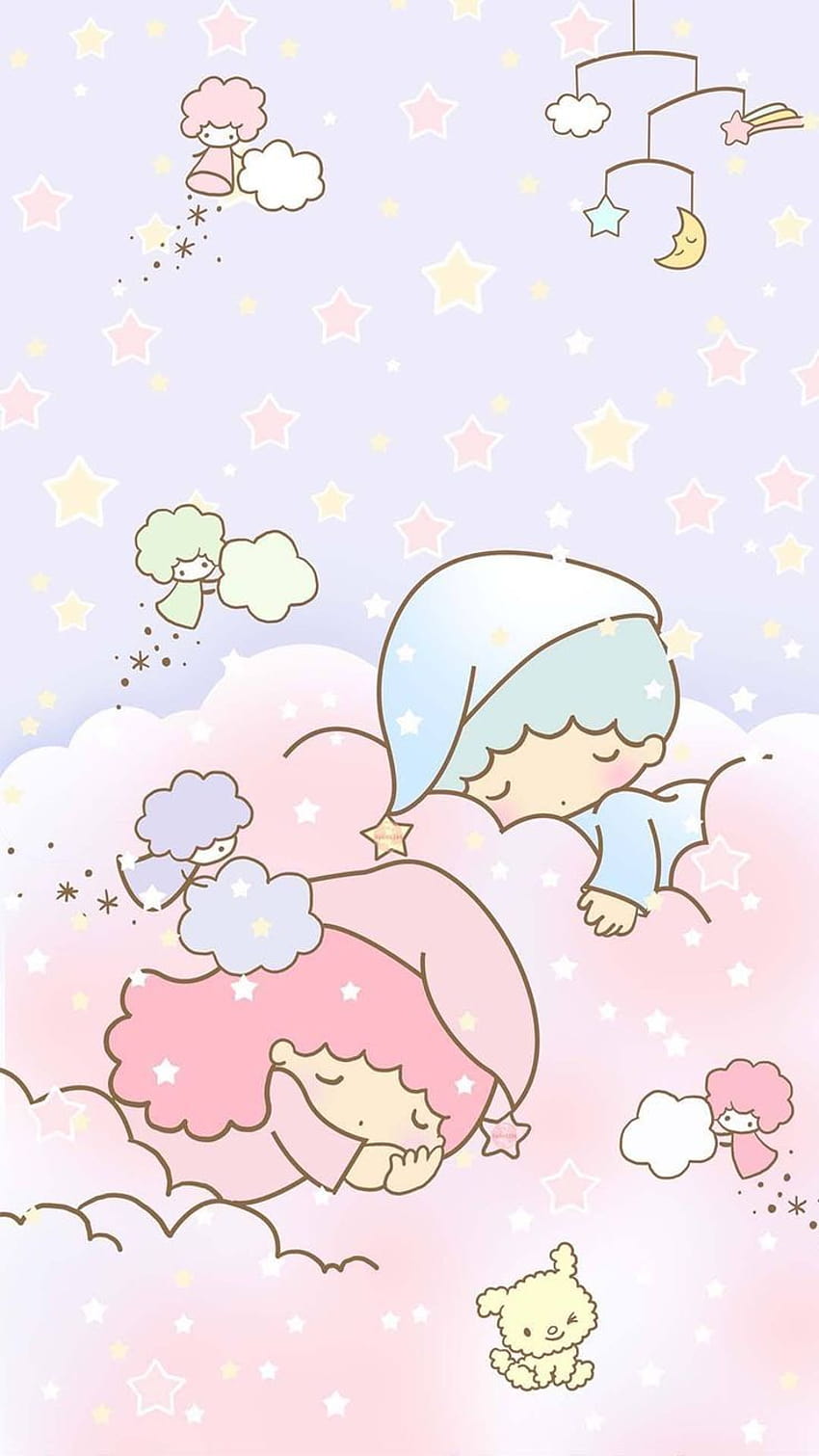 Little Twin Stars::…Haga clic aquí para pinterest lindo Little Twin Stars lindo wa…, lindo pequeño kawaii fondo de pantalla del teléfono