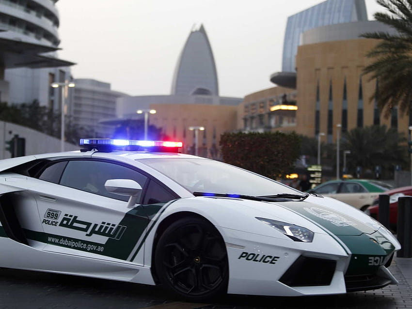 The Police Cars Of Dubai – Arka Luxury Car, policyjne lambo Tapeta HD