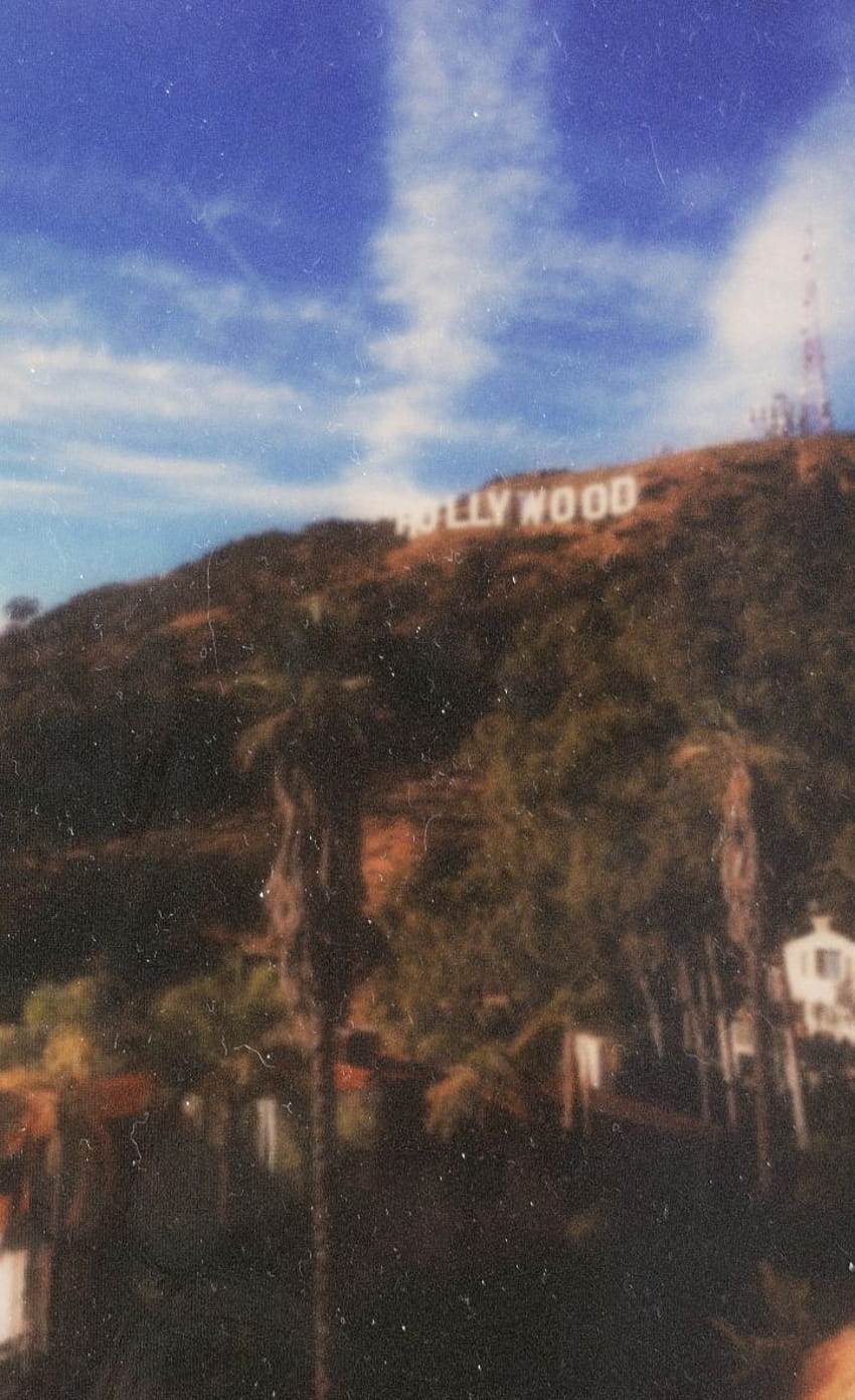 Tumblr 빈티지 로스앤젤레스 할리우드 사인, 캘리포니아 로스앤젤레스 복고풍 HD 전화 배경 화면