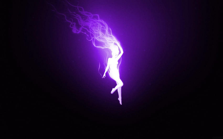 Ethereal Purple, eterik kadın HD duvar kağıdı