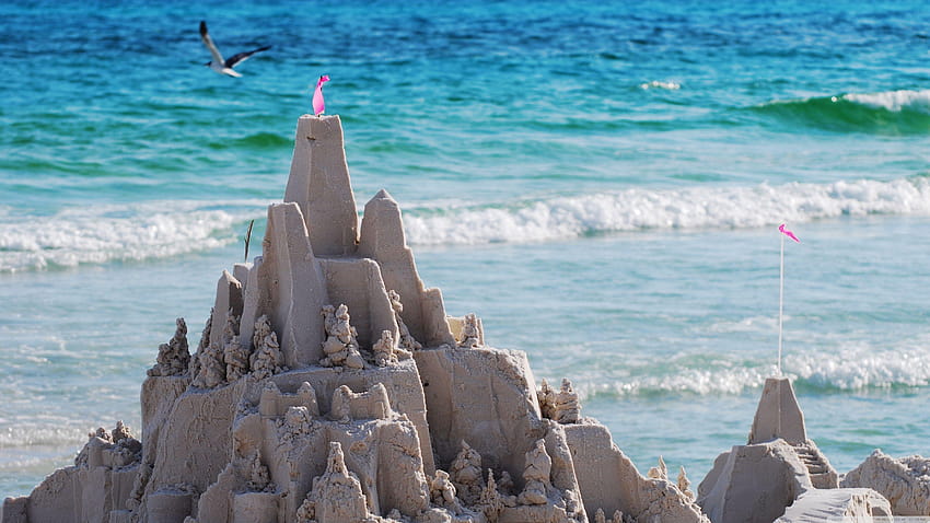 Sandcastles On The Beach ❤ for Ultra HD wallpaper