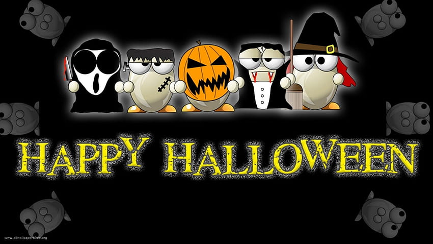Happy Halloween 3D, cartoon halloween HD wallpaper