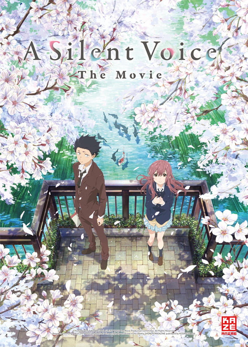 Naoko Yamada imzalı 'A Silent Voice' Sessiz Ses filmi İki Kişilik ABD Sinemalarında HD telefon duvar kağıdı