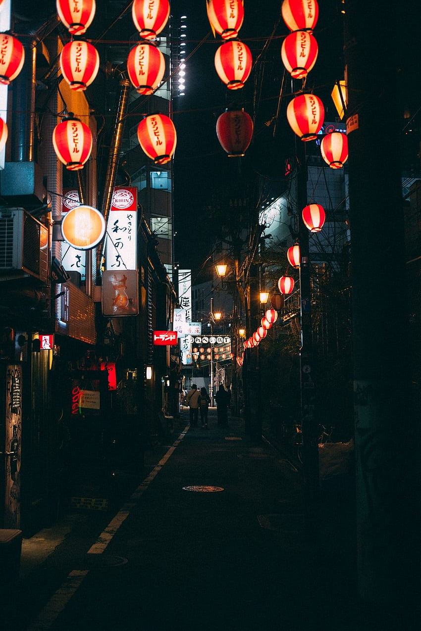 Tokyo Nightlife, ästhetisches japanisches Nachtleben HD-Handy-Hintergrundbild