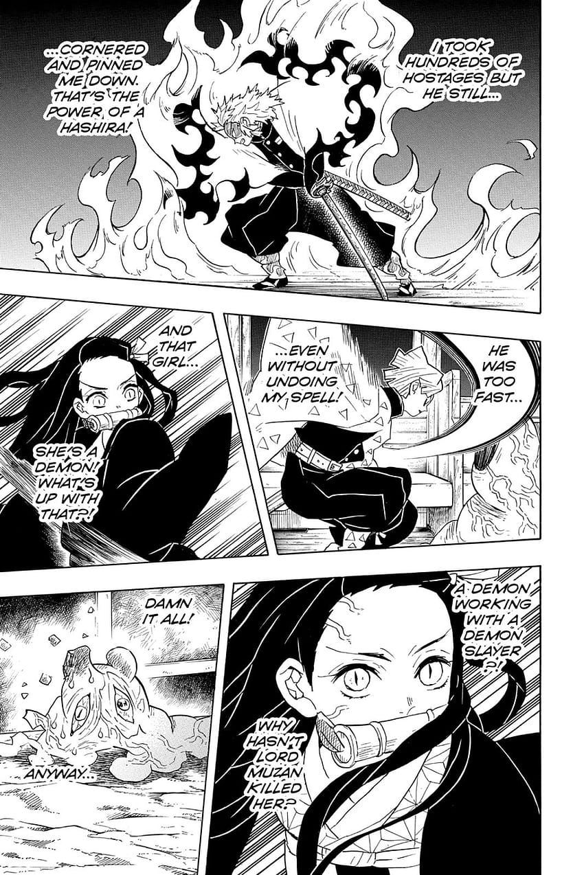Manga Panel Demon Slayer, paneles de manga Demon Slayer fondo de pantalla del teléfono