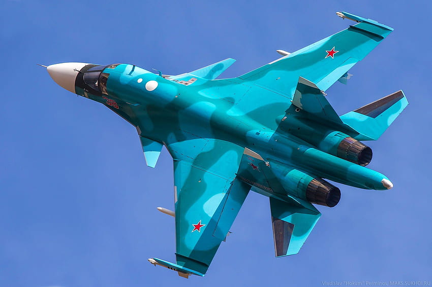 Flugzeug, Militärflugzeug, Sukhoi Su 34, Russische Armee, Armee HD-Hintergrundbild
