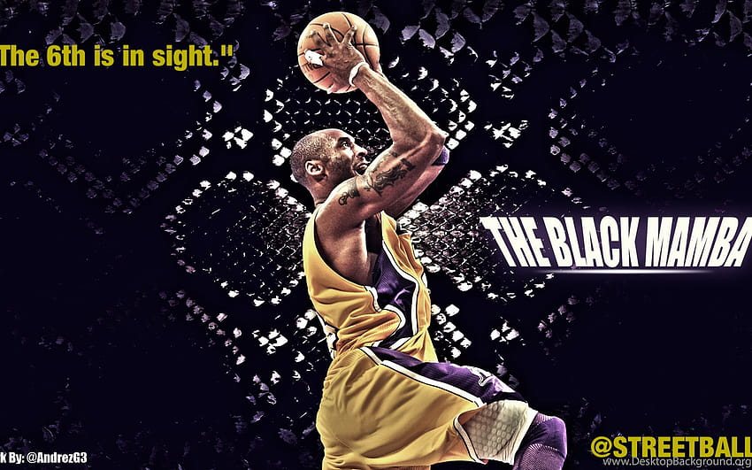Kobe Bryant Lakers NBA iPad Wallpaper - Streetball