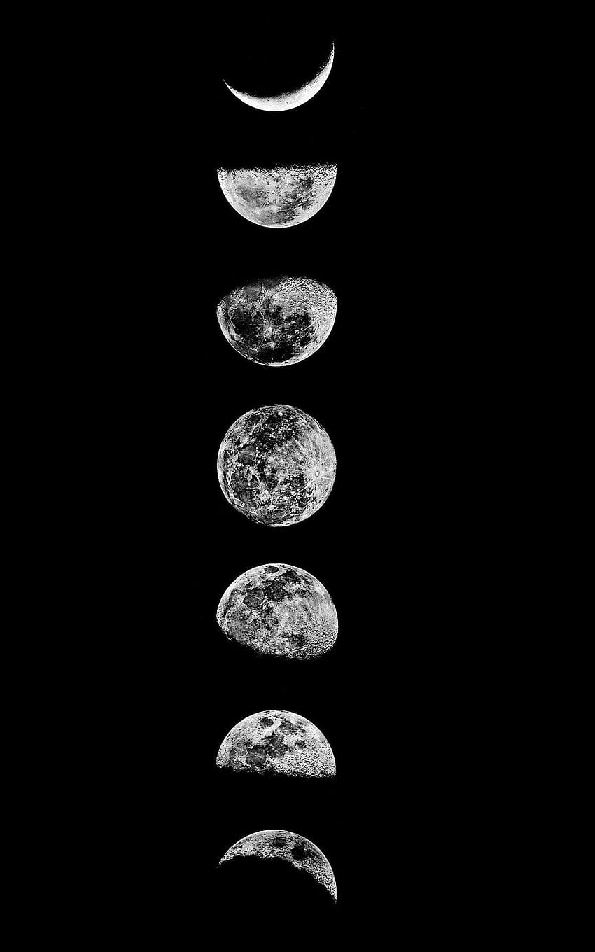 the many of the, moon phases HD phone wallpaper