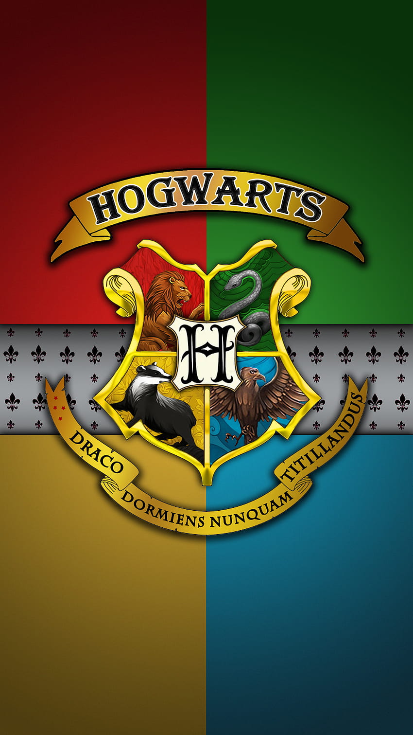 Hogwarts Crest, logo hogwarts yang keren wallpaper ponsel HD