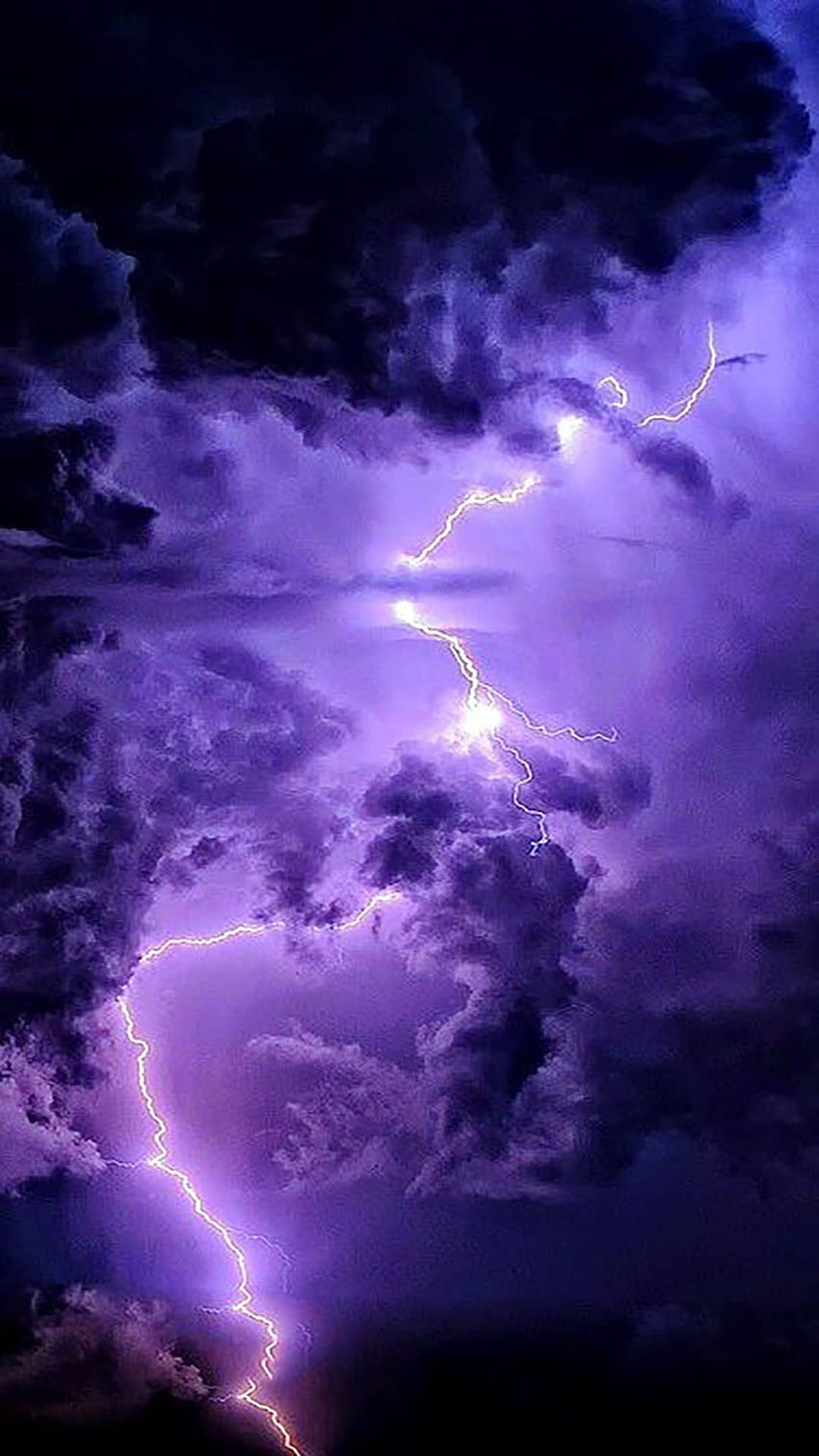 Dark Purple Purple Lightning, purple lightning aesthetic HD phone wallpaper