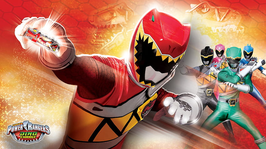 14 Power Rangers Dino Charge, power rangers red HD wallpaper