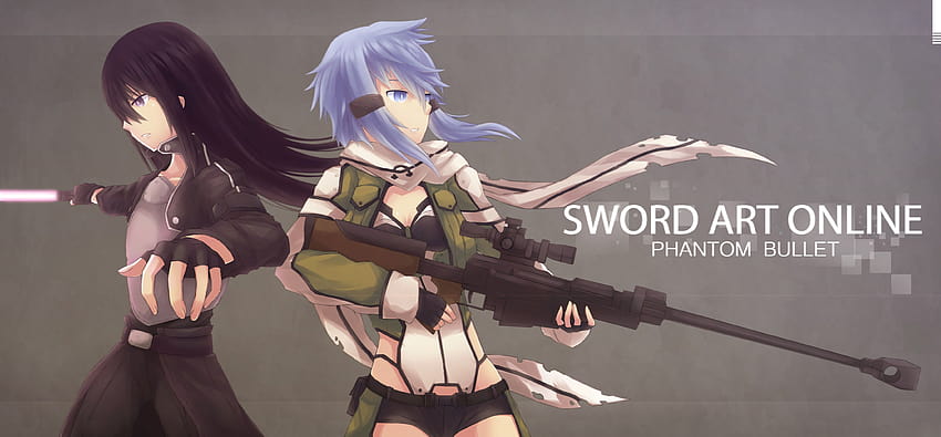 Sword Art Online, Kirigaya Kazuto, Asada Shino, Gun Gale Online ::, phantom bullet HD wallpaper