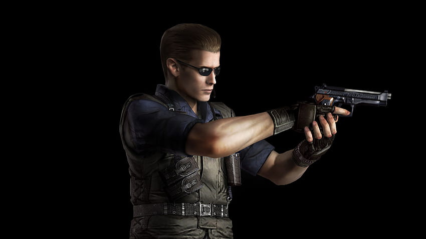 Resident Evil Pistols Men Albert Wesker 3D 2560x1440 HD wallpaper