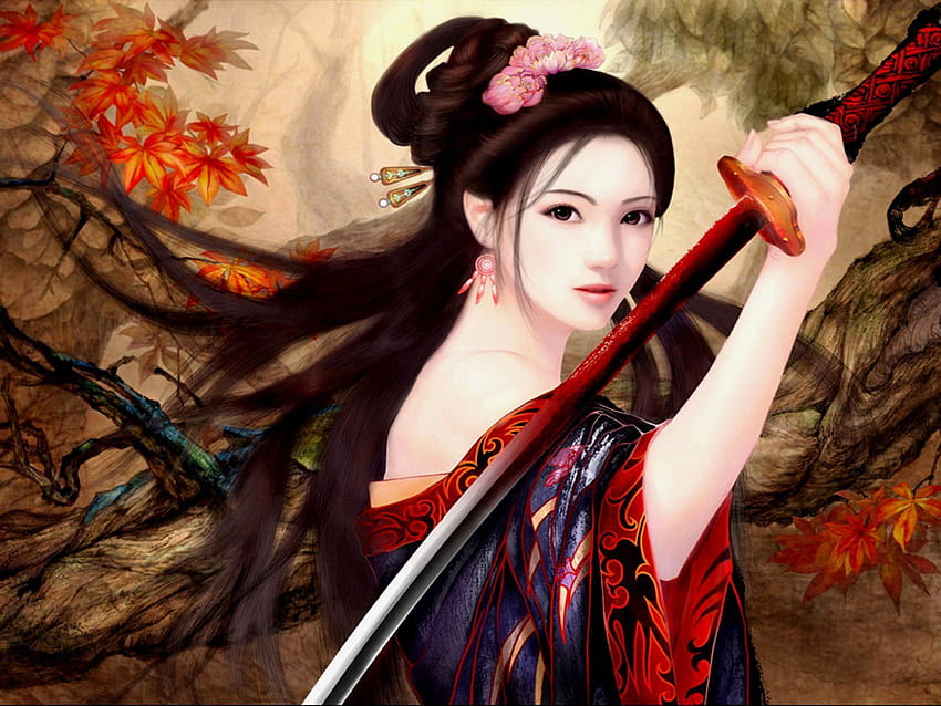 Beautiful Japanese Fantasy Girl, japanese art girl HD wallpaper | Pxfuel