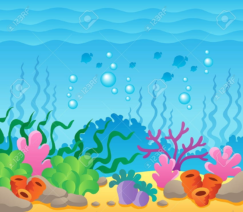 undersea art projects for kids, sea floor HD wallpaper