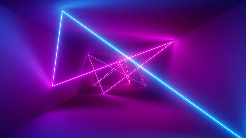 abstrakcyjny neon do gier Tapeta HD