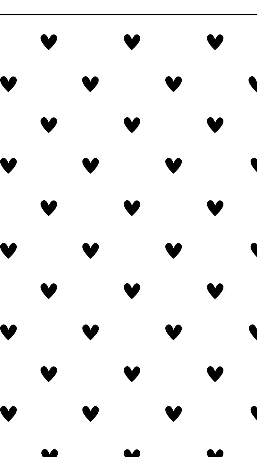 Mono, Black, White, Background, , iPhone, Android, hearts black and white backgrounds HD phone wallpaper