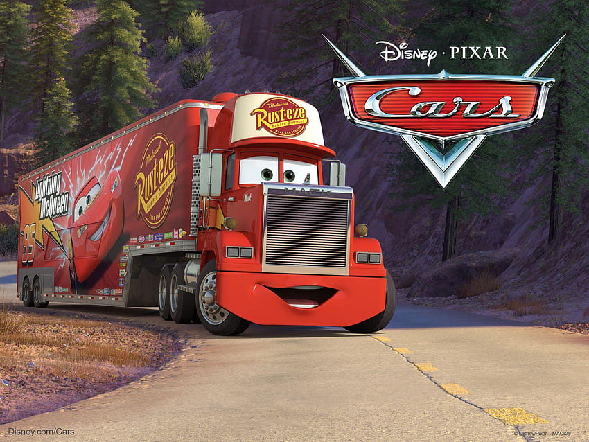 Mack the Truck aus Pixars Movie Cars, Disney Pixar Cars HD-Hintergrundbild
