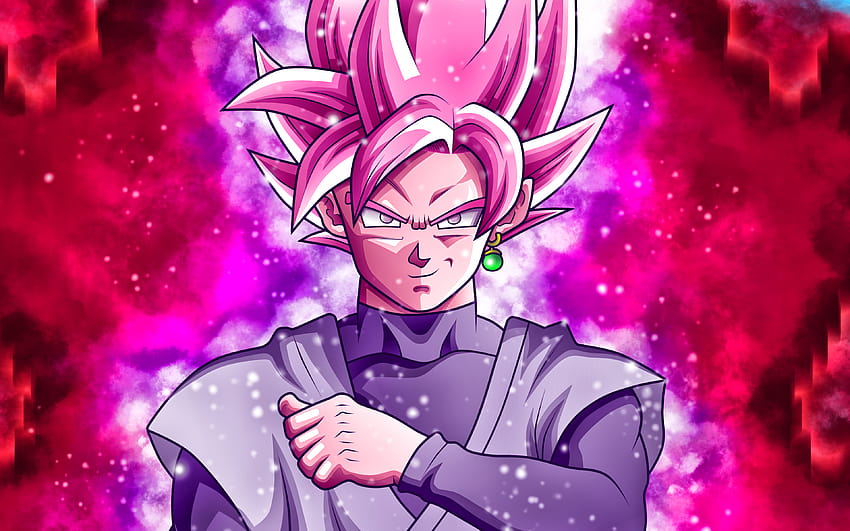 Super Saiyan Rose, galaksi, DBS, Goku Black, fan art, sanat eseri, Dragon Ball, yaratıcı, SSR Black, 3840x2400 çözünürlüklü. Yüksek Kalite, galaksi goku HD duvar kağıdı