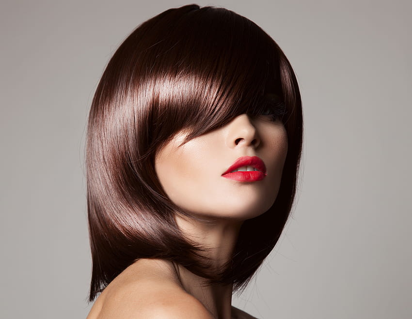 Femme aux cheveux bruns Maquillage Coupe de cheveux 7986x6188, coupes de cheveux Fond d'écran HD