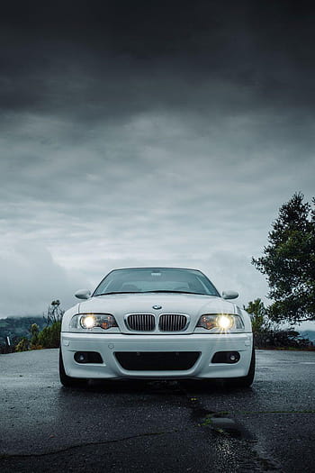 BMW M3 E46 NEON, angel eyes, halo, HD phone wallpaper