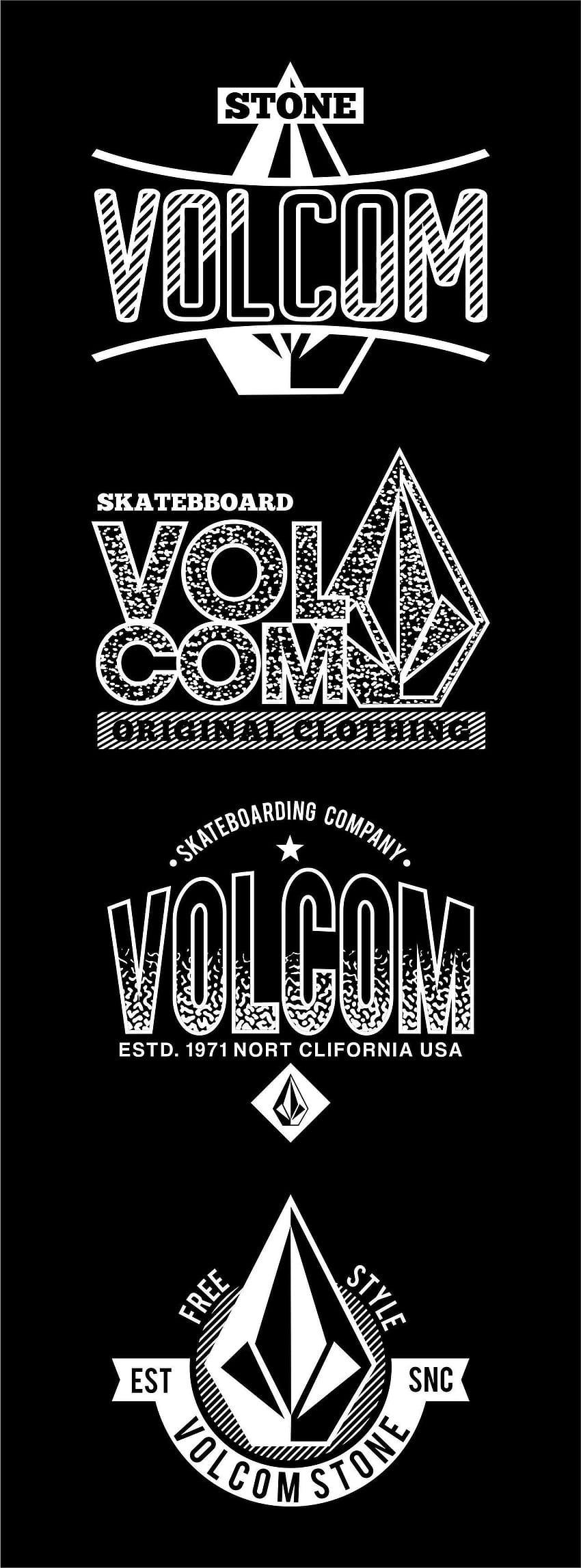Volcom ✓ Enam โลโก้หิน volcom วอลล์เปเปอร์โทรศัพท์ HD