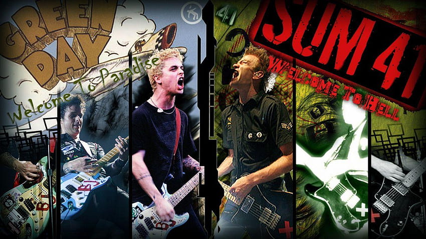 Green Day punk Billie Joe Armstrong Pop Punk sum 41 punk rock Deryck, bandas de pop punk papel de parede HD