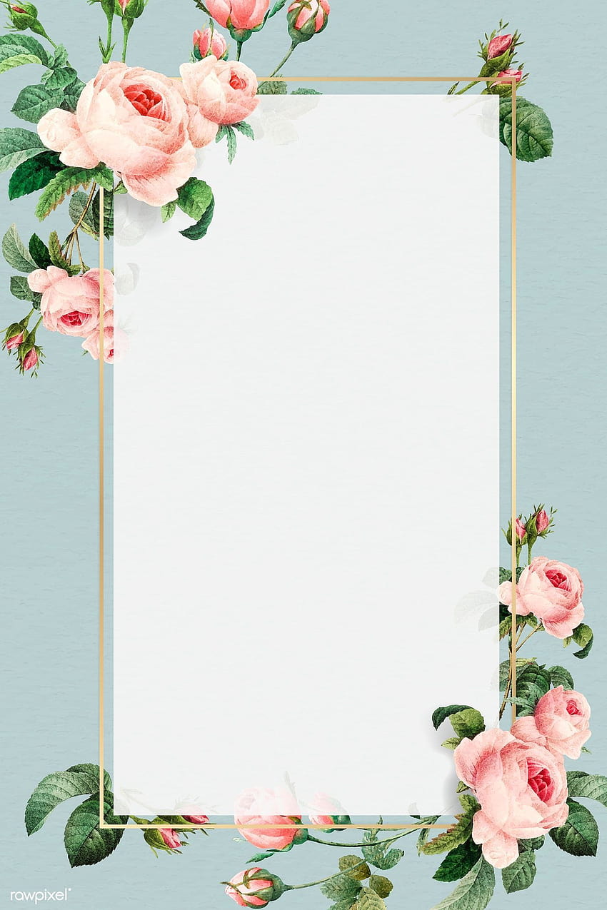 Рамка за цветя HD тапет за телефон