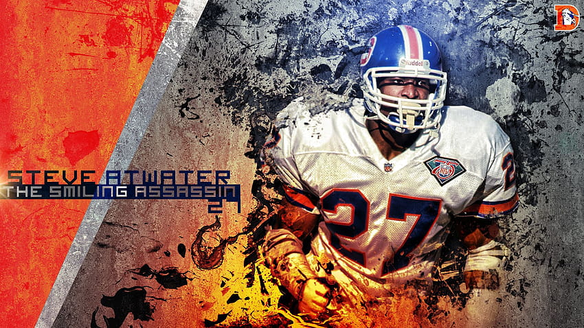 Steve Atwater Smiling Assassin by DenverSportsWalls.deviantart on  @deviantART HD wallpaper