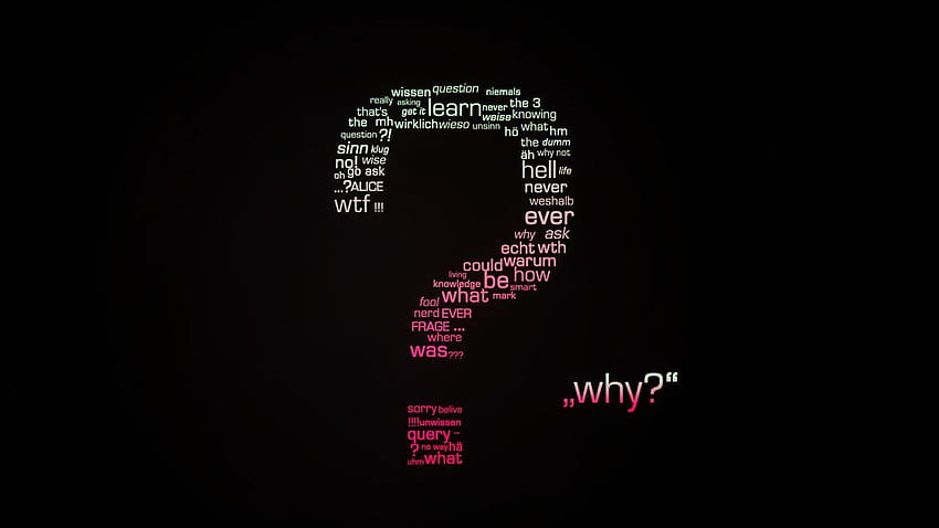 Cool Question Mark, any questions HD wallpaper