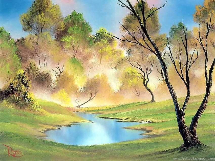 Nature oil painting backgrounds HD wallpapers | Pxfuel