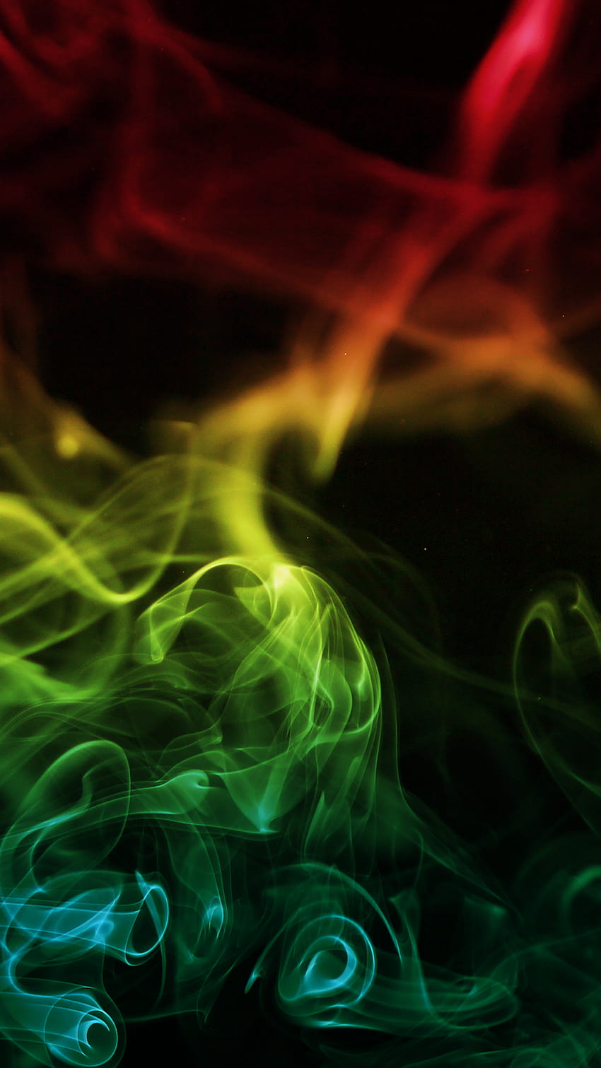 Groupe de fumée, fumée verte Fond d'écran de téléphone HD