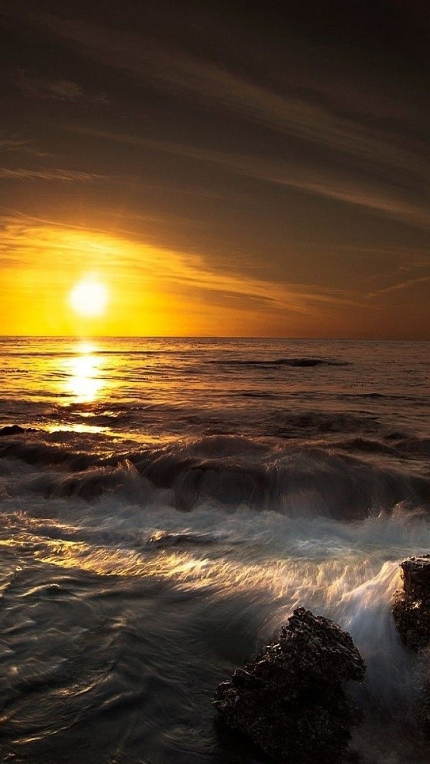 Coastal Waves Sunrise Android Phone ...pinterest, sunrise mobile HD phone  wallpaper | Pxfuel