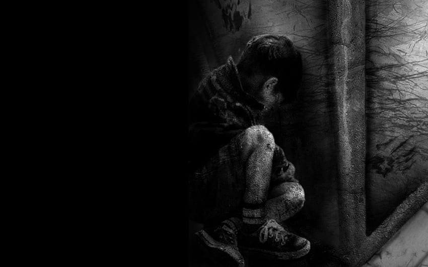 Kara Çocuk Karanlık Yalnız Üzgün, karanlıktaki çocuk HD duvar kağıdı