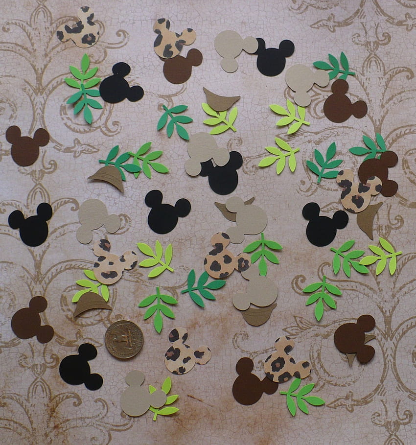 Mickey Mouse Safari Hat Frond Leaf Head Shapes Die Cuts for HD phone wallpaper