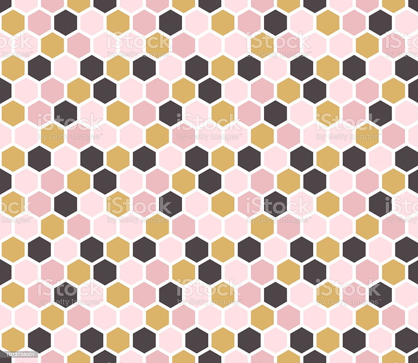 Hexagon Seamless Pattern Modern Geometric Style Vector Good For Print Stock Illustration, colorful hexagon geometric HD wallpaper