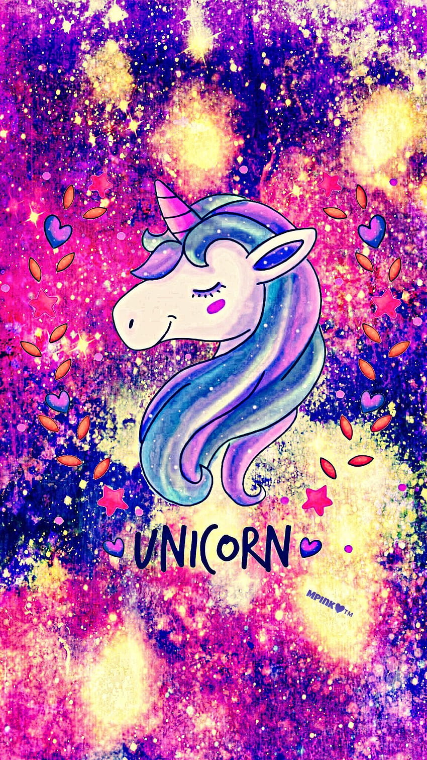 Be A Unicorn Galaxy, unicornio brillante fondo de pantalla del teléfono