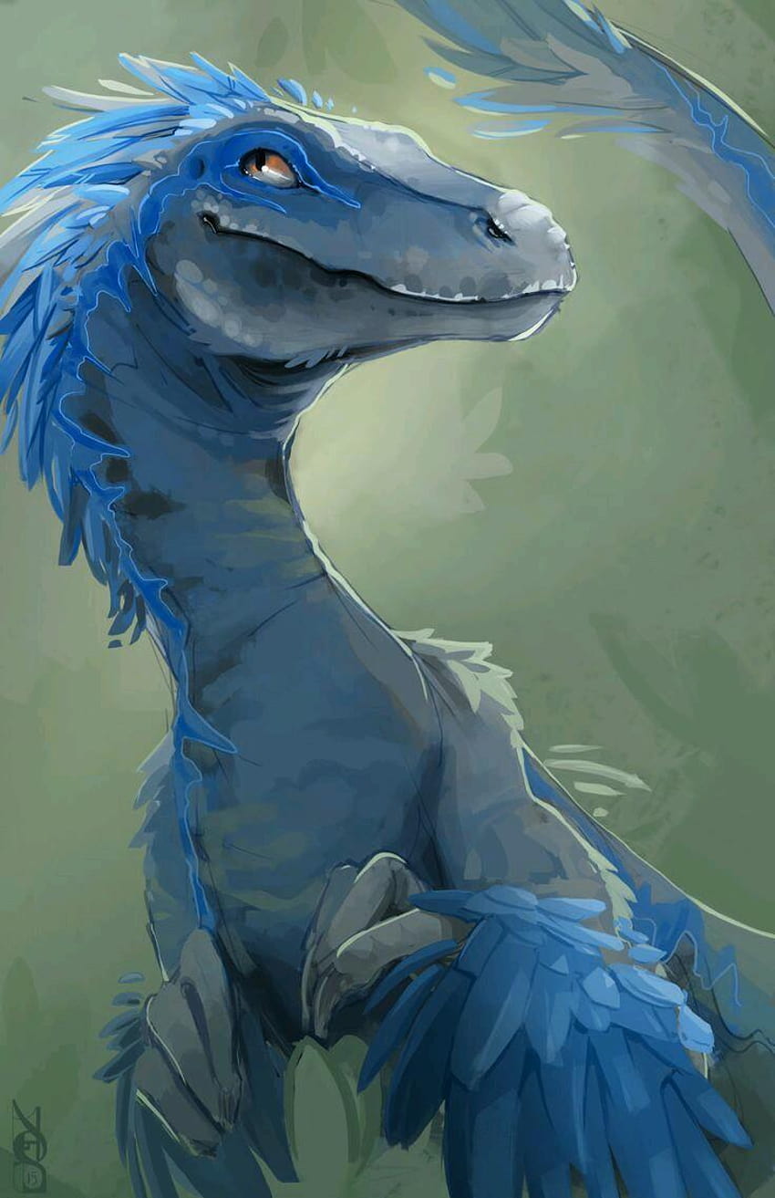 Raptor na Androida, niebieski raptor Tapeta na telefon HD